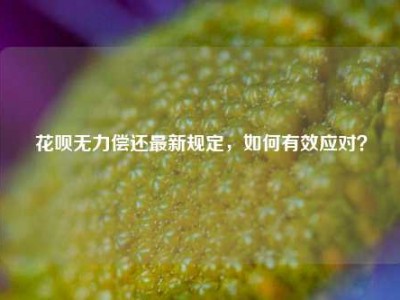 花呗无力偿还最新规定，如何有效应对？