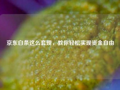 京东白条这么套现，教你轻松实现资金自由